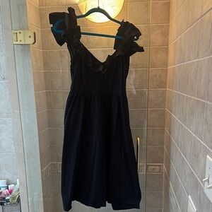 Hill House Black Midi Dress with Timeless Elegance